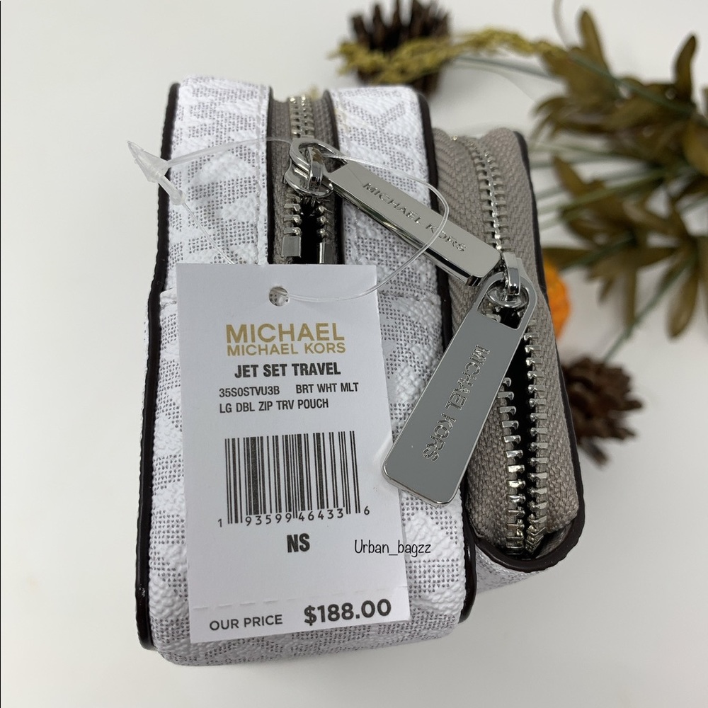 Michael Kors JST Large Double Zip Travel Pouch - Picture 2 of 8